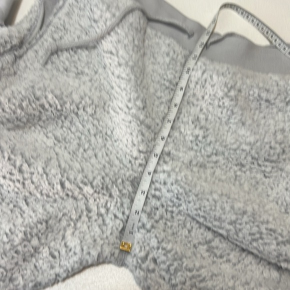 PINK High Waist Sherpa Joggers Gray NWT Cozy Sz L - Picture 8 of 10